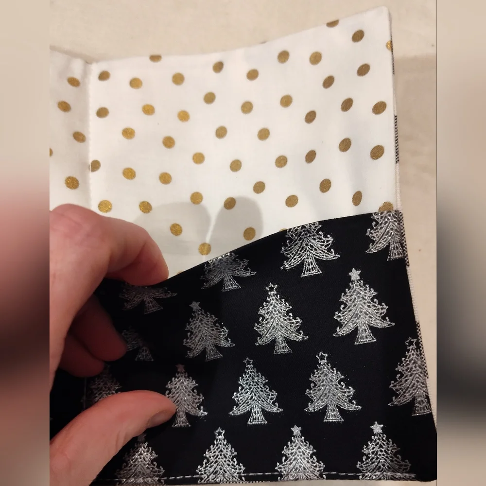 Black and White Checkered Fabric